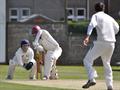 5 Graeme Black sees a delivery take the inside edge then onto the stumps of West bat D Williams.jpg